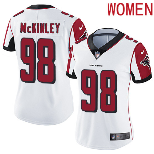 2019 Women Atlanta Falcons #98 McKinley white Nike Vapor Untouchable Limited NFL Jersey->women nfl jersey->Women Jersey